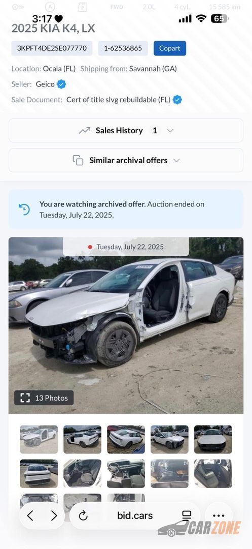 2025 كيا كي 4 SE thumbnail 6